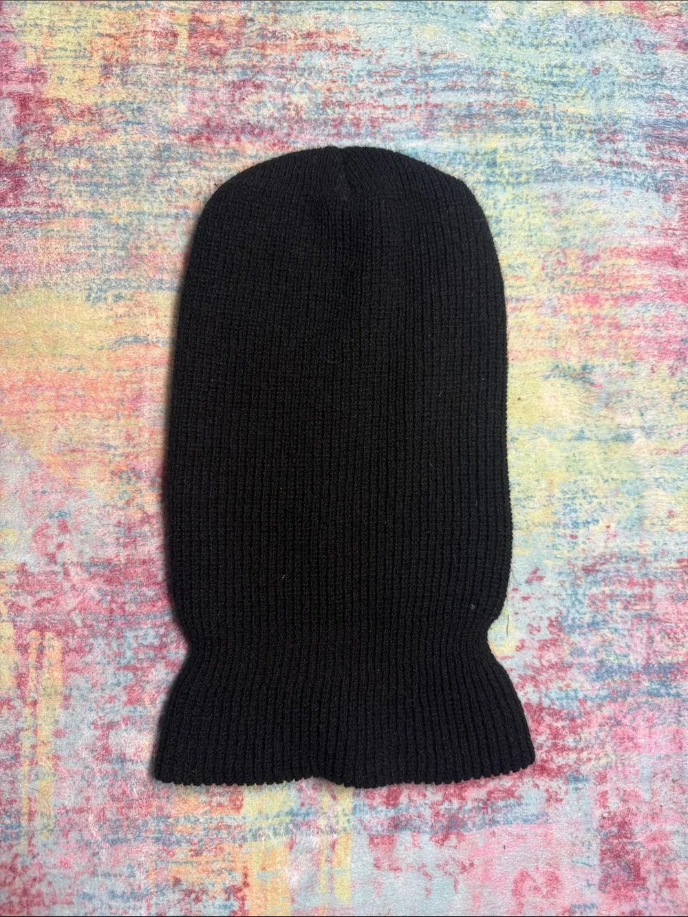 Black Kids Balaclava with 'Yes, Daddy?' Embroidery - Kids Accessories